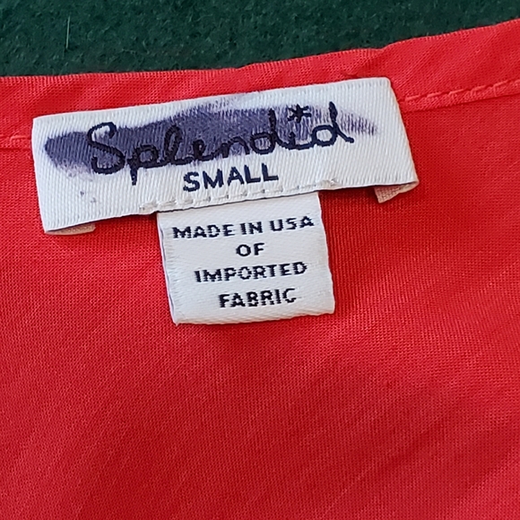 Splendid red kerchief bottom dress. NWOT - Picture 6 of 8